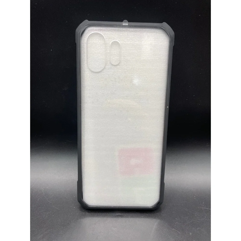 Nothing Phone 2 Clear Case with Black Bumper and Glass Screen Protector Bundle
